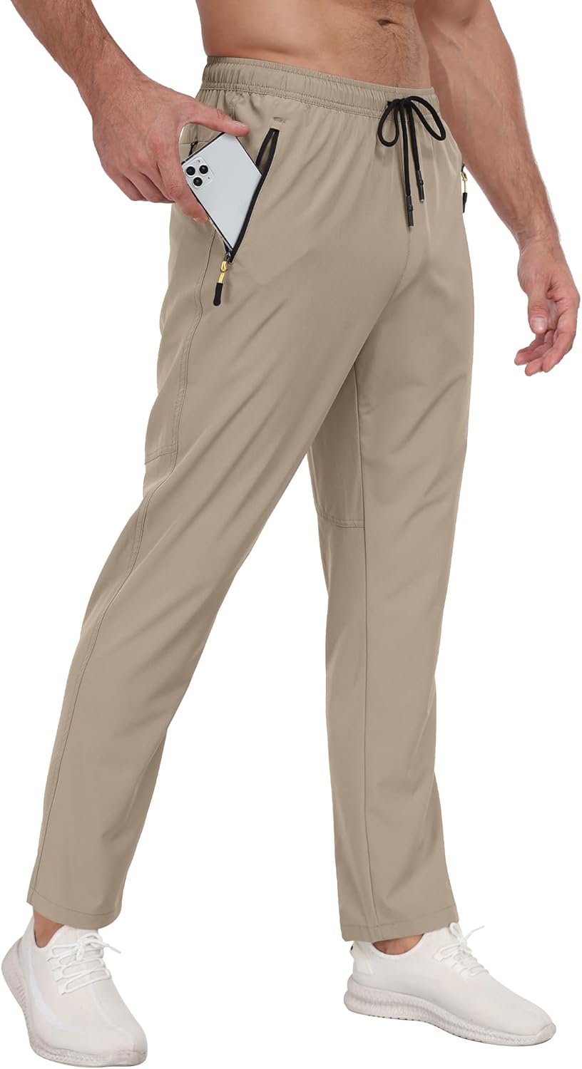 Zoofly Men's Athletic Sweatpants - Breathable Quick-Dry Joggers for Workouts & Hiking