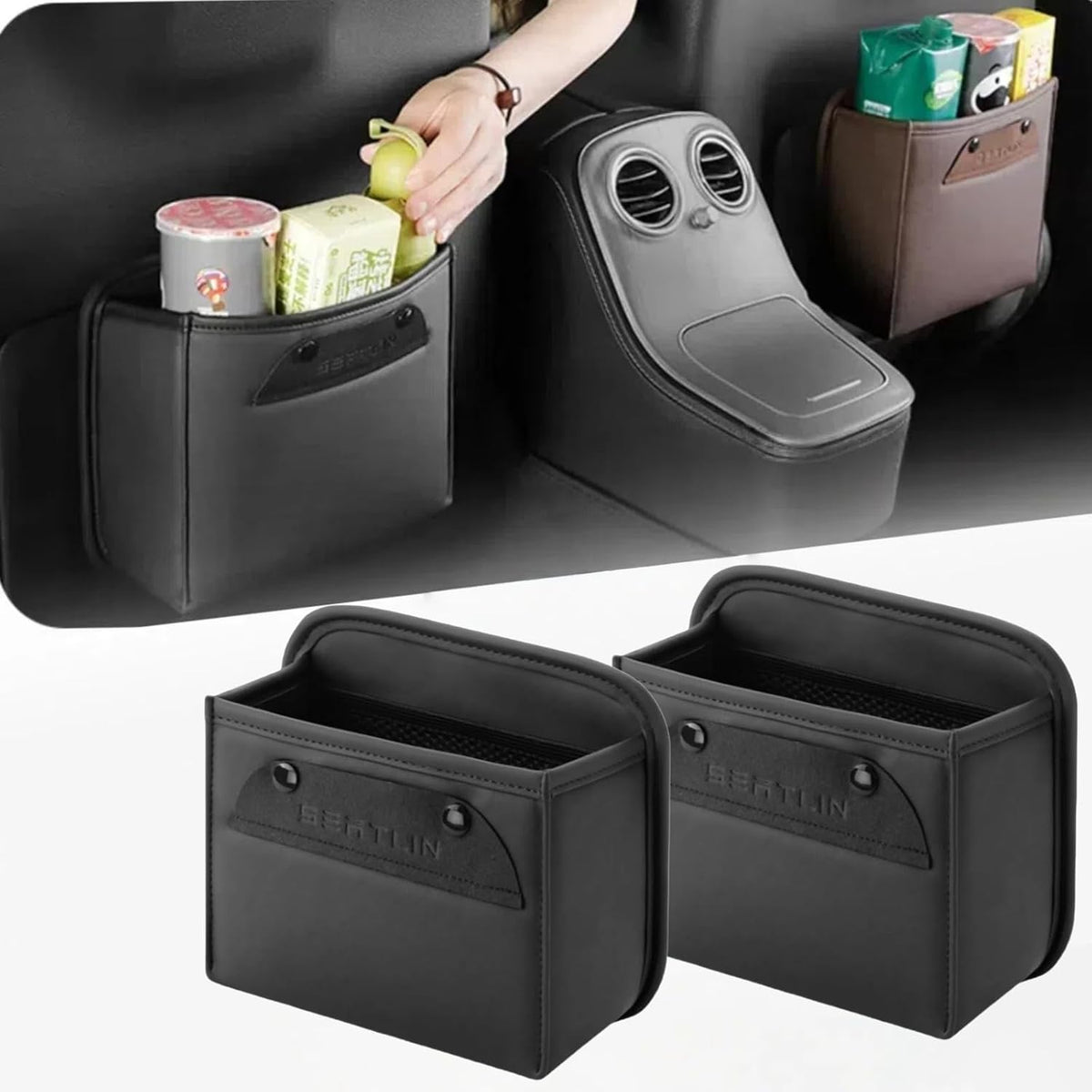 Backseat Cup Holder for car,car Tissue Holder,Tissue Holder in car,Backseat Organizer with Cup Holder(2PCS