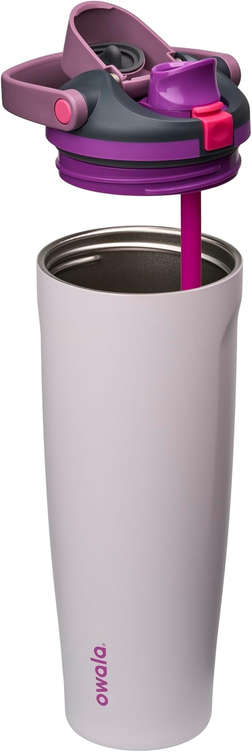 Owala FreeSip Sway Insulated Water Bottle - 40oz Stainless Steel with Two-Way Spout & Built-In Straw | BPA Free, Leak Proof, Ideal for Travel & Sports