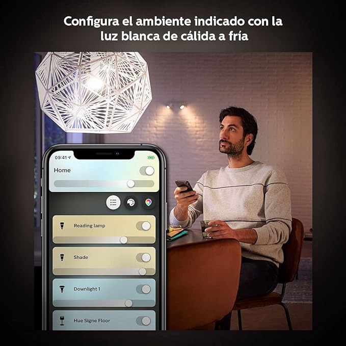 Philips Hue White Ambiance BR30 2-Pack 60W Equivalent Dimmable LED Smart Flood Light (Hue Hub Required, Works with Alexa, Homekit & more), Old Version