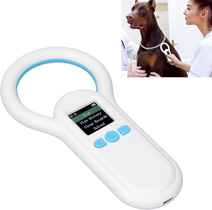 S20 Pet Microchip Scanner, ABS Material with 500 Records Storage, Fast Recognition for Dogs Cats Animal Management