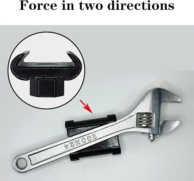 Universal Wrench Extender for 1/2 Inch Drive Breaker Bars / 21mm Hex Drive Wrench, Wrench Extension Tool for More Leverage on Stubborn Nut and Bolt, Extended Wrench Adapter for Cheater Bar