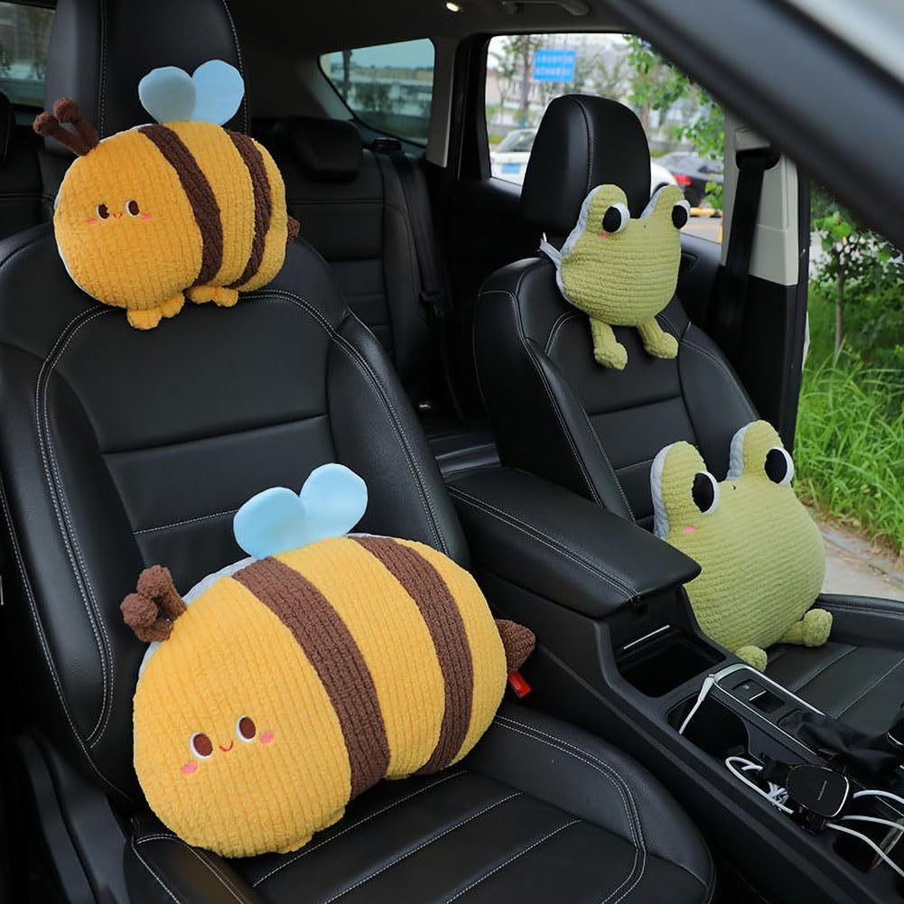 Frog-Shaped Car Headrest Neck Pillow - Drive in Style and Support-Frog Neck Pillow- 1 PCS