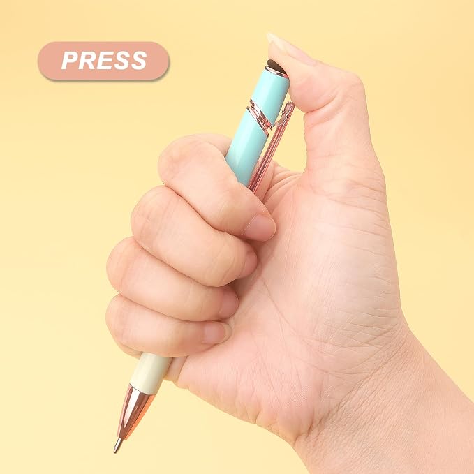 Bribobo 6 Pack Ballpoint Pen 2-in-1 Stylus Retractable Ballpoint Pen