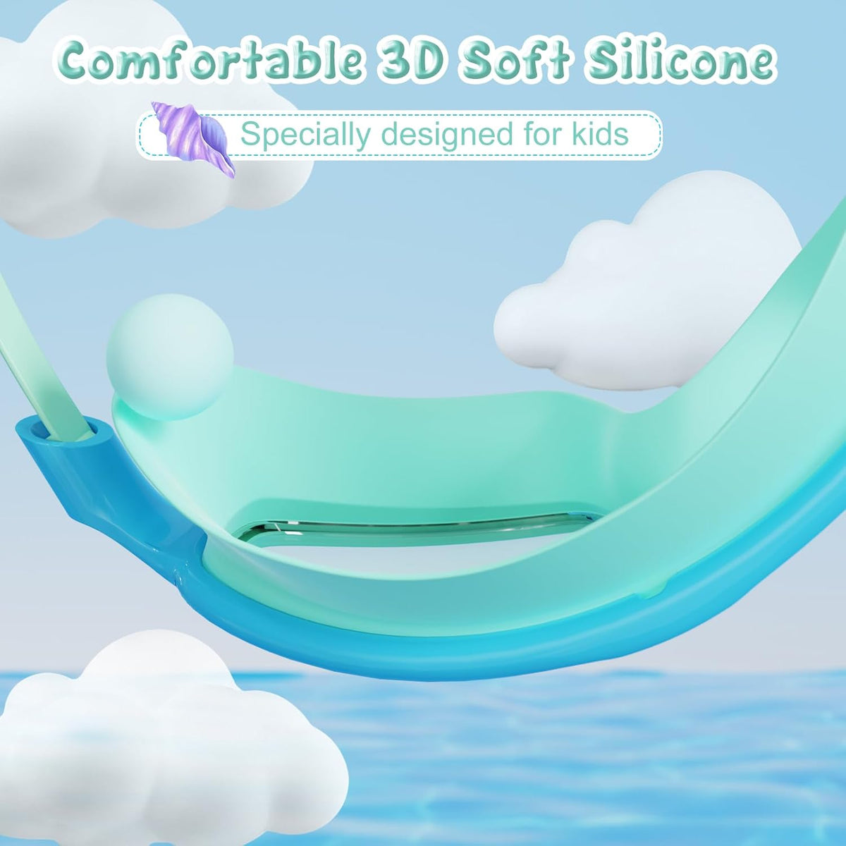 VegoVia Kids Swim Goggles - Anti-Fog UV Protection | Wide View for Ages 3-15 | 2-Pack