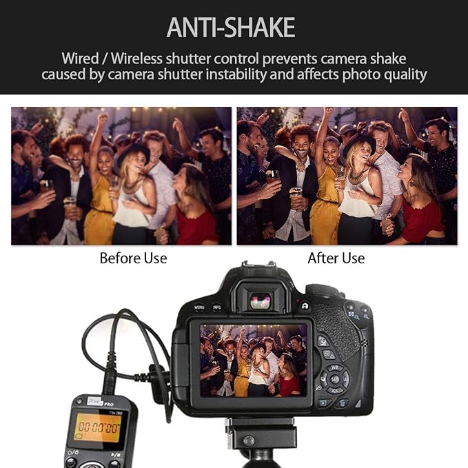 Remote Control Compatible for Sony, Pixel Wireless Shutter Release Cable TW-283