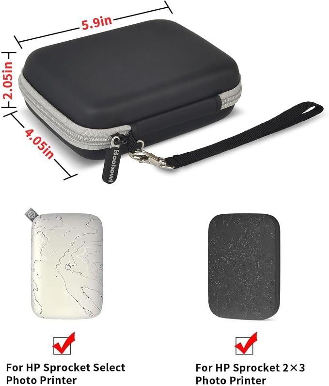 Boobowl Case Compatible with HP Sprocket Portable 2x3/ Select 2.3x3.4/ 2nd