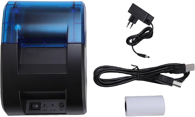 Portable Thermal Receipt Printer, 58mm USB Bluetooth Receipt Printer, ESC POS