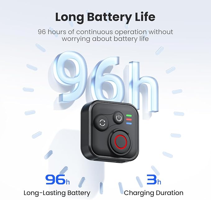 Bluetooth Remote Control for Insta360 X5/X4/X3/X2/Go 3S/ACE Pro 2, GoPro Camera