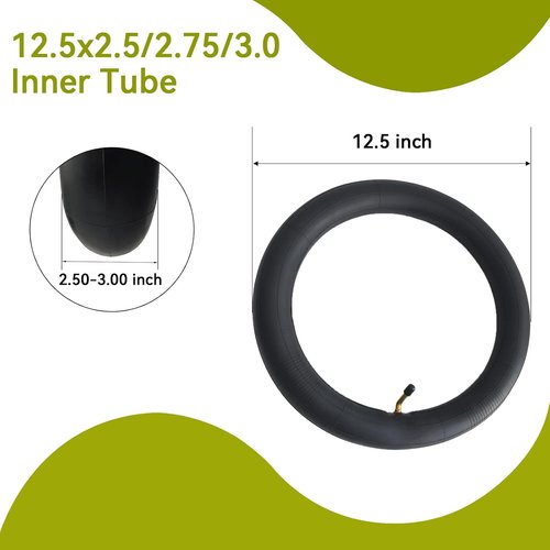 Inner Tube Set - 2 Pcs 12.5x2.5 | 12.5x2.75 | 12.5x3.0 for Durable Performance