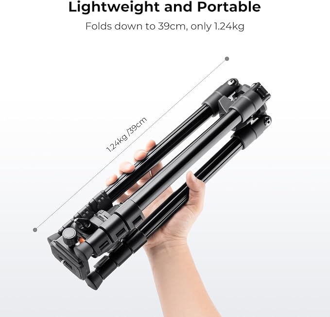 K&F CONCEPT 64 inch/163 cm Camera Tripod, Lightweight Travel Outdoor DSLR