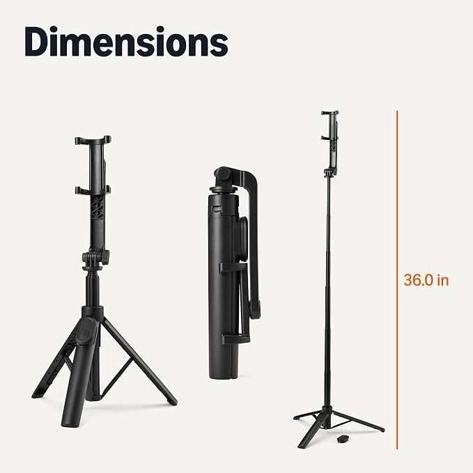 Amazon Basics 36" Portable Selfie Stick Mini Tripod