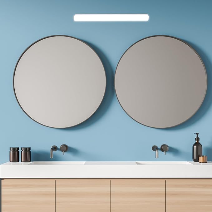 STOBOK Wall-Mounted Led Bathroom Vanity Light Mirror Front Light for Makeup Suitable for Humid Environments