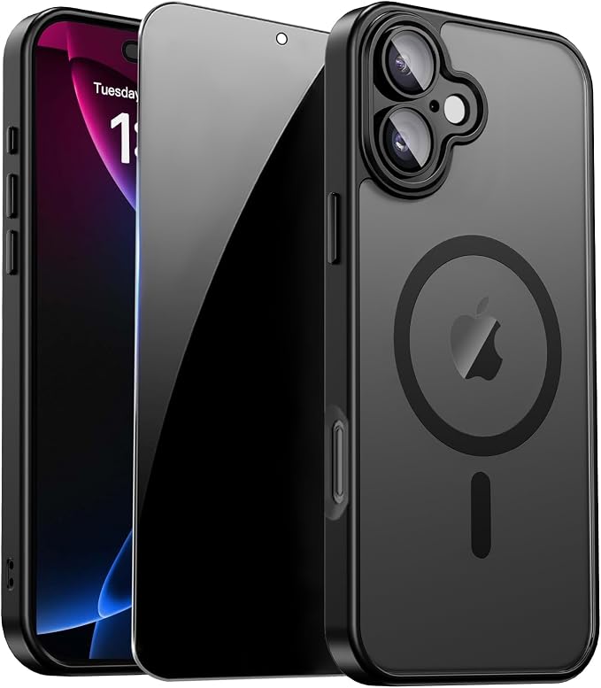 for iPhone 17 Case with Privacy Screen Protector and Camera Protection