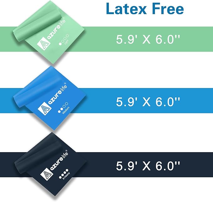 Resistance Bands,Professional Long Non-Latex Elastic Stretch Bands,Exercise Bands for Physical Therapy, Yoga, Pilates, Rehab, at-Home or The Gym Workouts, Strength Training