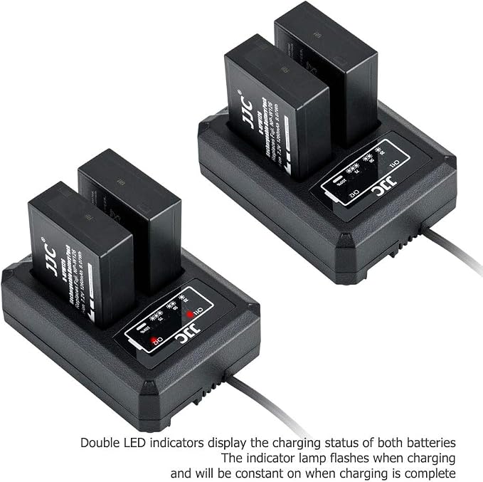 JJC NP-W126 NP-W126S Battery Charger USB Dual Slot