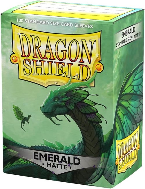 Dragon Shield | Matte Card Sleeves - 100 CT Standard Size | Smooth & Durable TCG Protection | Emerald