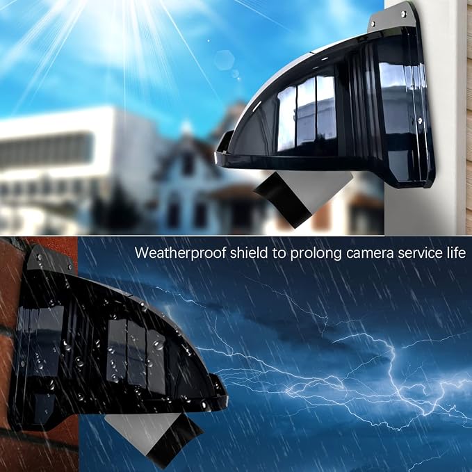Universal Sun Rain Cover Shield, Backup Camera Shield, Surveillance Camera Cover