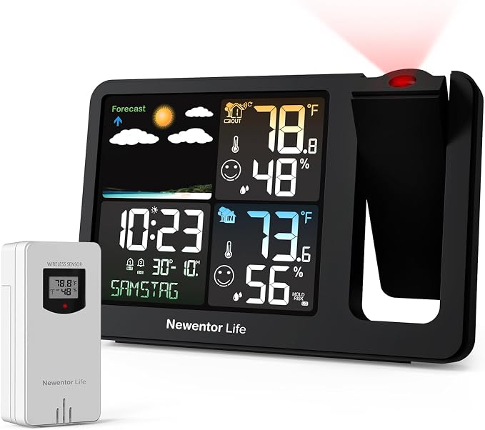 Newentor Projection Alarm Clock, Projection Clock
