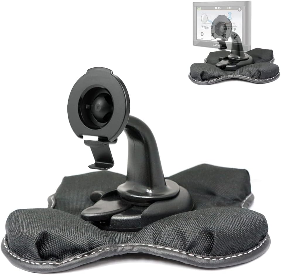 ChargerCity Nonslip Beanbag Dashboard Friction Mount for Garmin Nuvi 2557 2558 2559 2589 2597 2598 2599 2689 2699 52 54 55 56 57 58 65 66 67 68 DriveSmart Drive 50 51 60 61 LM LMT LMTHD GPS