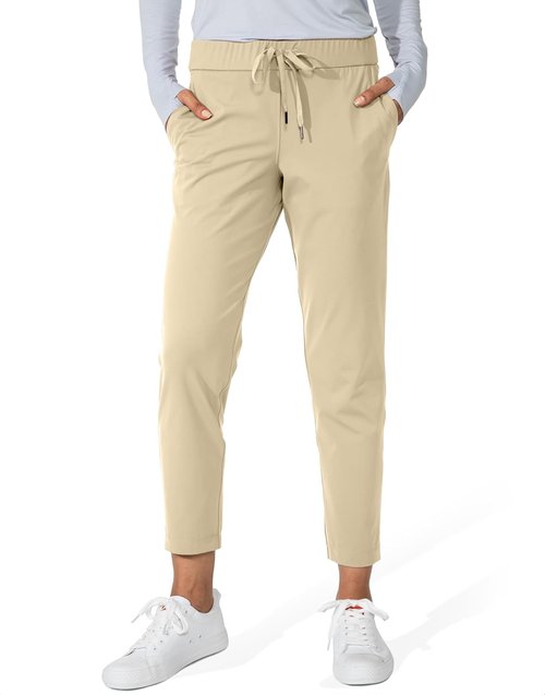 G Gradual Women's 7/8 Stretch Ankle Sweatpants - Deep Pockets for Golf, Athletic, Lounge & Travel