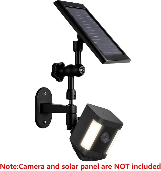 2-in-1 Wall Mount for Ring Solar Panel, Ring Stick Up Cam Battery, Spotlight