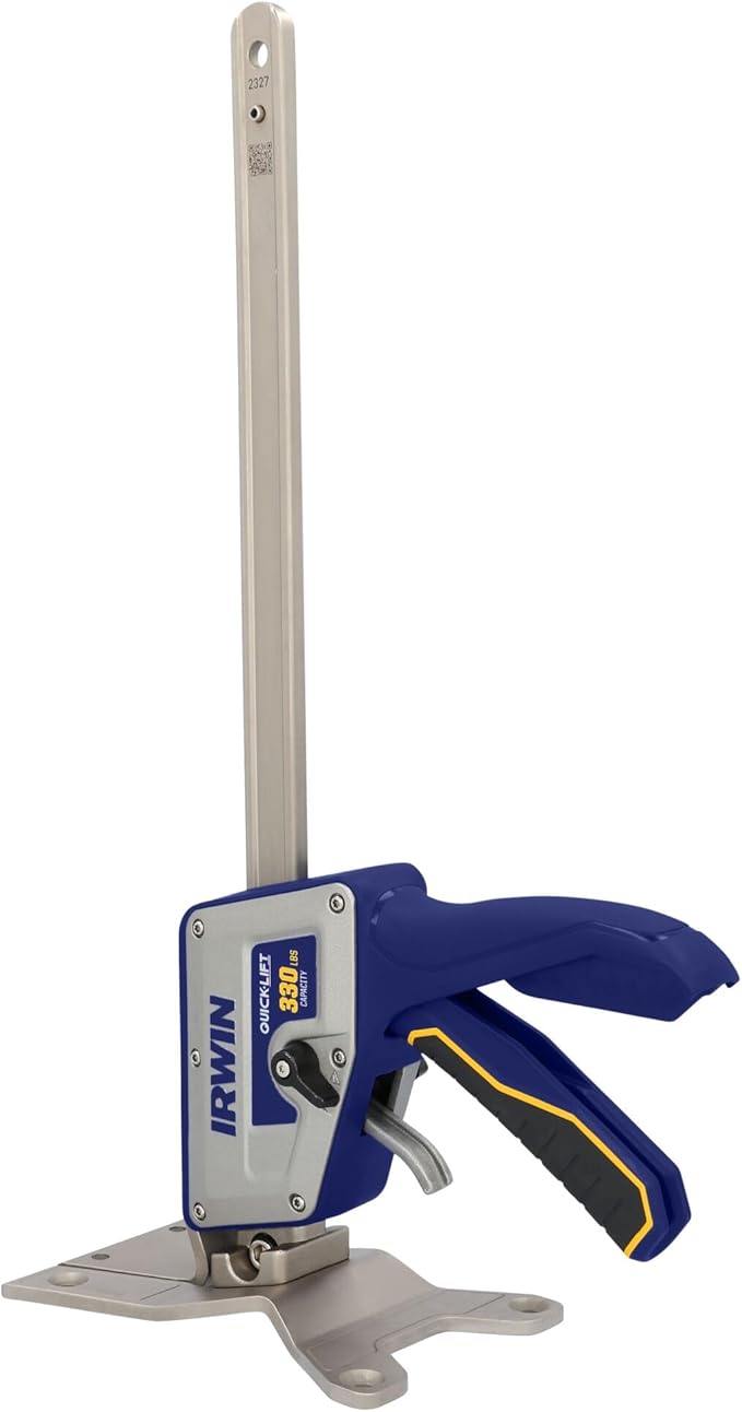 IRWIN Quick-Lift Construction Jack, Hand Lifting Jack Tool, Multifunctional, Lift up to 10" and Capacity 330 lbs (IRHT83100)