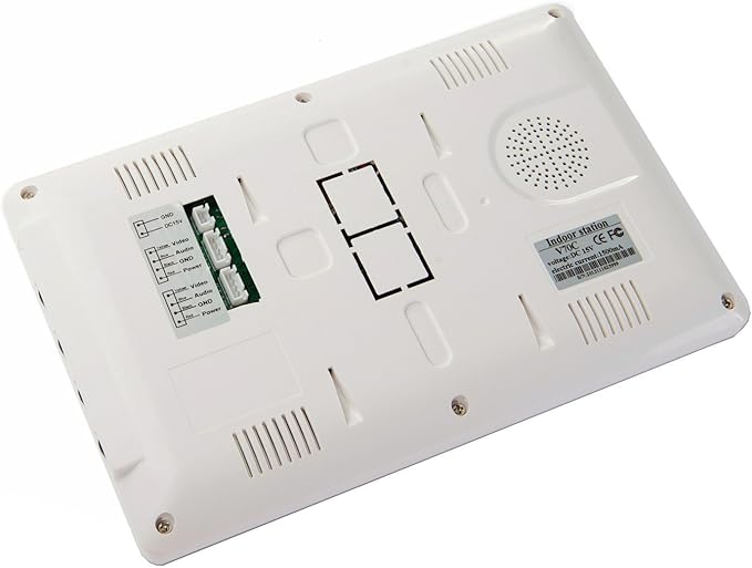 3 Units Apartment Video Intercom System, 7 Inch Monitor Wired Video Doorbell