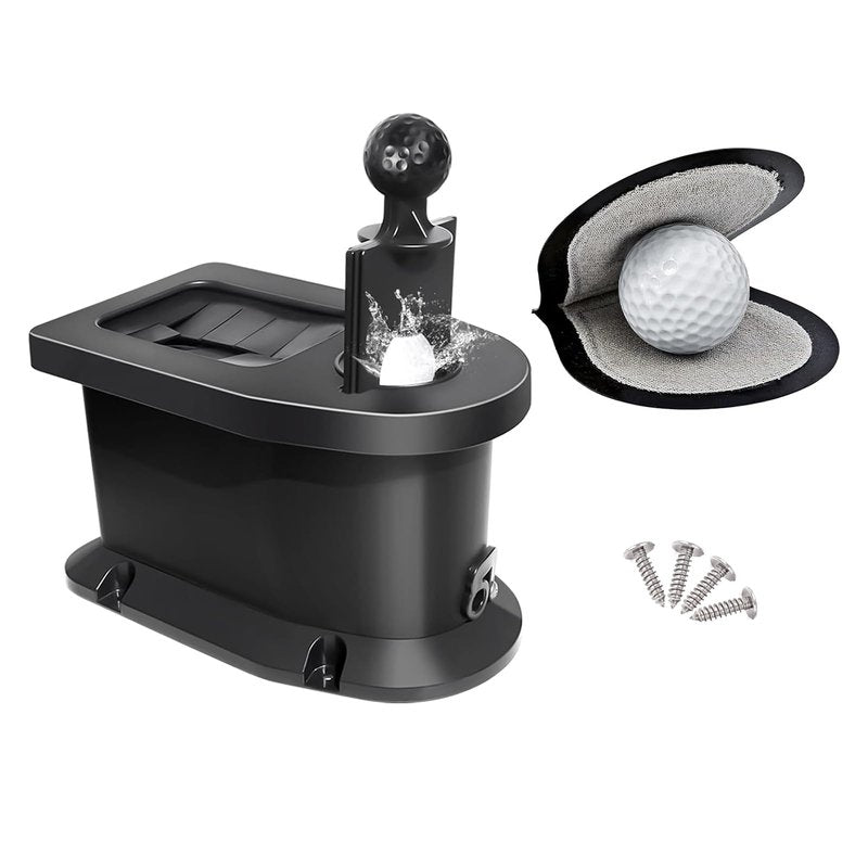 Orle Oko Golf Cart Ball Washer and Club Cleaner Kit with Mounting Bracket, Golf Ball Washer Cleaner for EZGO, Club Car, Yamaha, Advanced EV, Star EV, Universal & Detachable