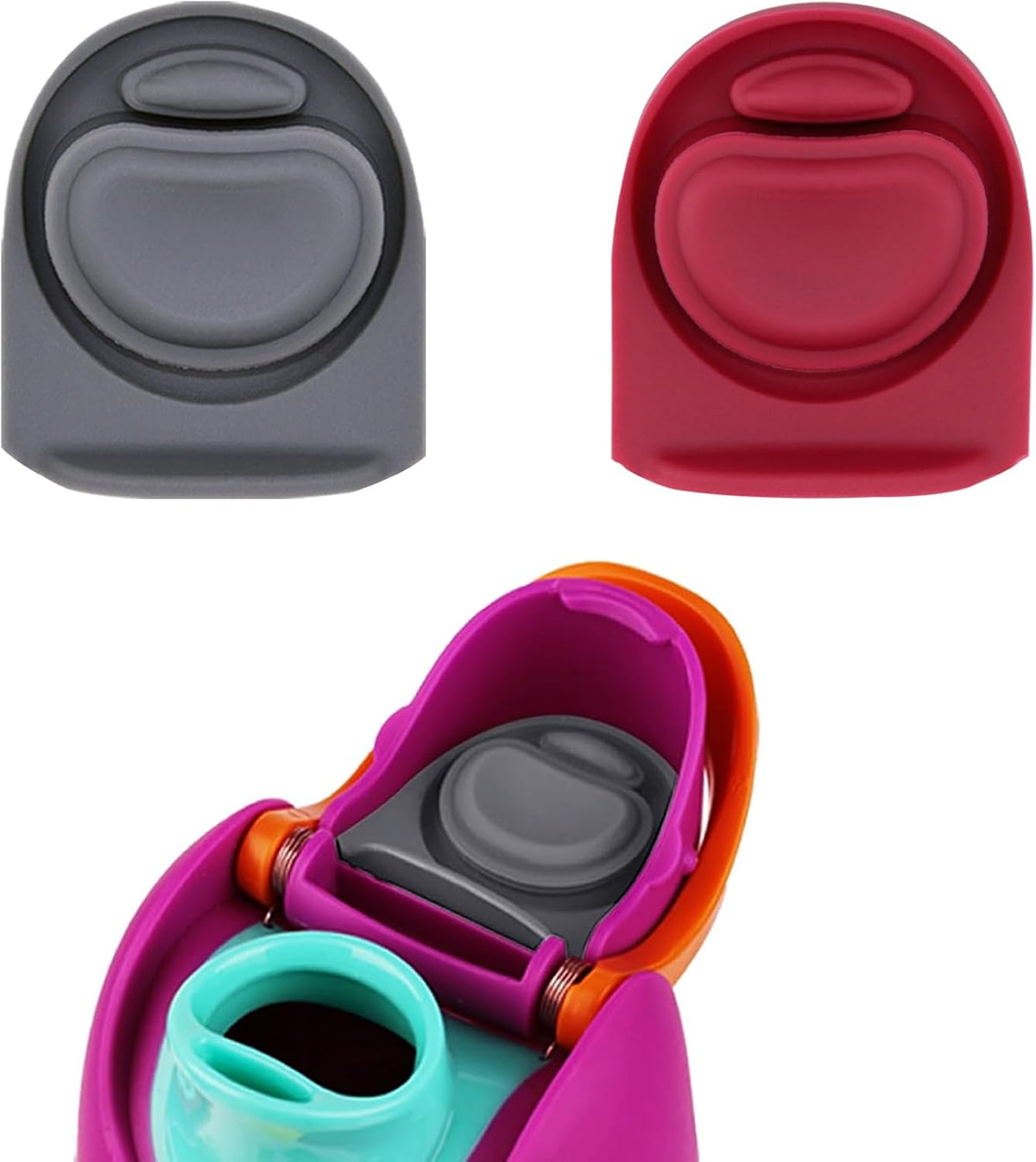 Owala | 2-Pack Replacement Silicone Stopper Seals - Durable Water Bottle Lid Caps for 16-40oz
