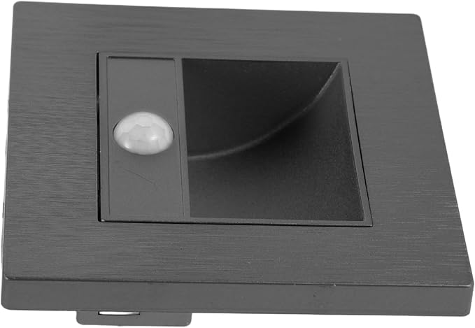Mikinona Motion Sensor Recessed Led Step Light Soft Lighting for Stairs Aisles Automatic Activation with Sensor Modern Embedded Design for Indoor Outdoor Safety