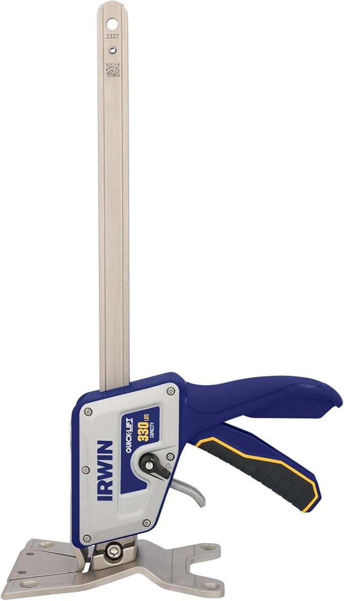 IRWIN Quick-Lift Construction Jack, Hand Lifting Jack Tool, Multifunctional, Lift up to 10" and Capacity 330 lbs (IRHT83100)