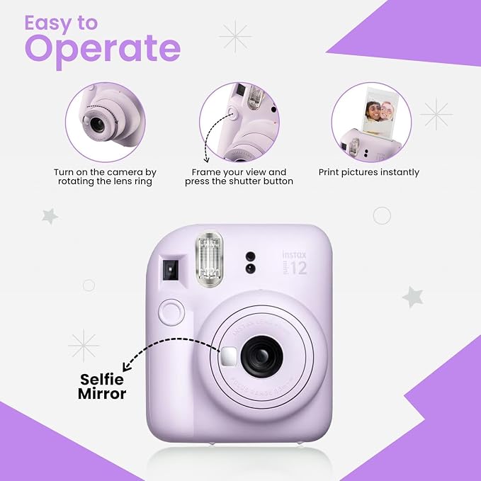 Fujifilm INSTAX MINI 12 Blue Bundle 2025)