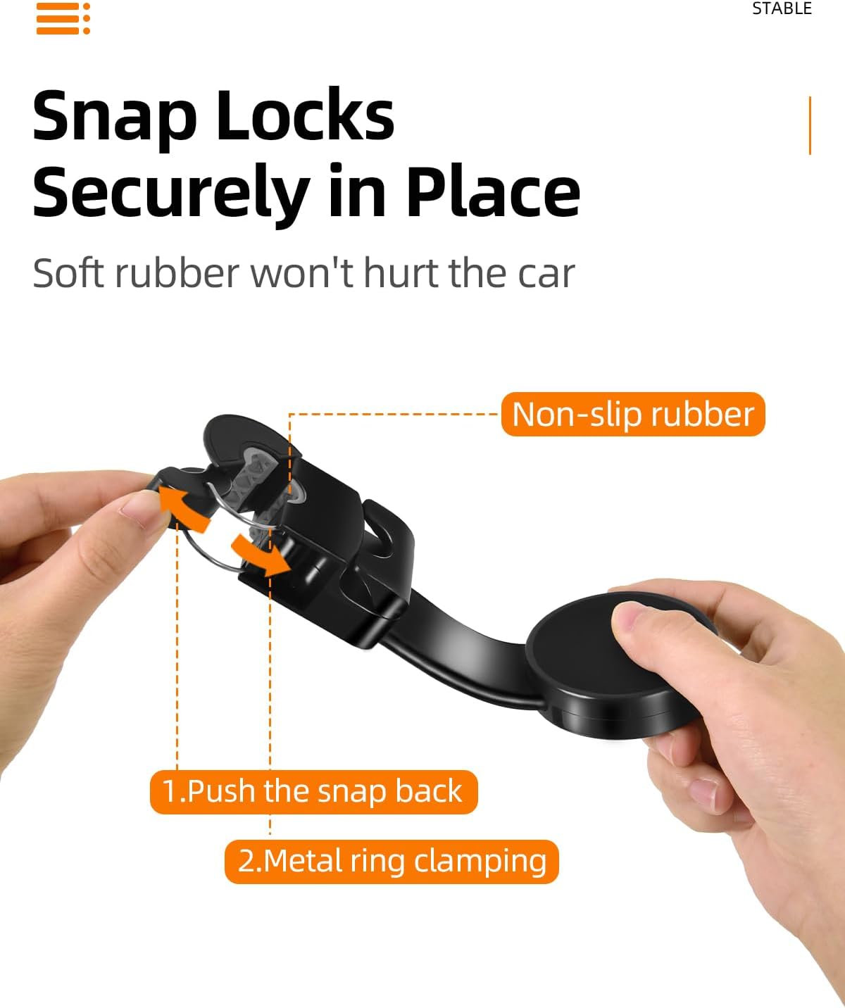 1 Pack Headrest Hook for Car Seat Back with Magnetic Phone Holder, Multifunctional Car Seat Hooks for Purses and Bags Handbag Grocery Bag, Purse Hanger Car Organizers and Storage Accessories