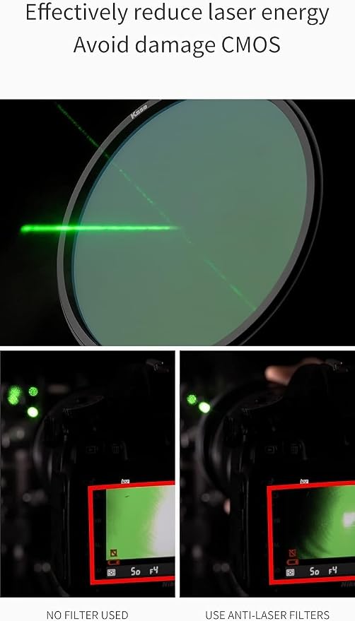 Kase Revolution Anti-Laser Filter Magnetic Shockproof Tempered Optical Glass