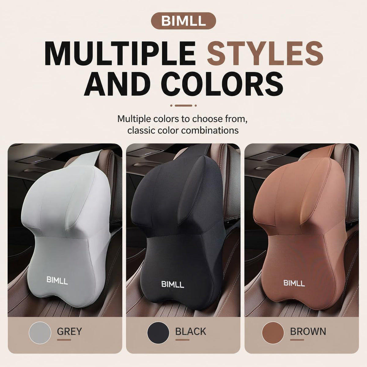 Car Headrest, Memory Foam Car Neck Pillow for Car Truck SUV RV ﻿