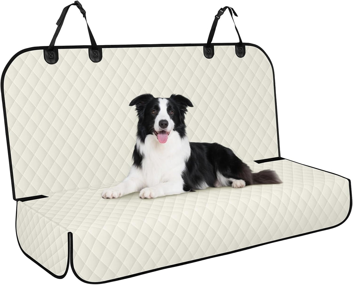Waterproof Dog Backseat Cover for Cars, Non-Slip Pet Seat Protector,M-Black