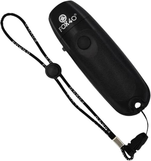 Fox40 Electronic Whistle - Black Color for Clear Sound and Easy Use