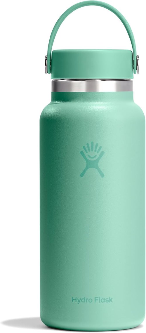 Hydro Flask Water Bottle - Insulated Stainless Steel, Leakproof & Refillable | 32 Oz Mermaid Green