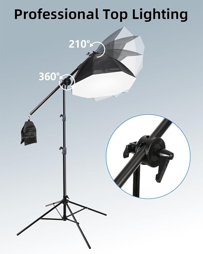 Skytex Softbox Lighting Kit 3Pack 20x28in Soft Box|28in Octa Softbox|85W