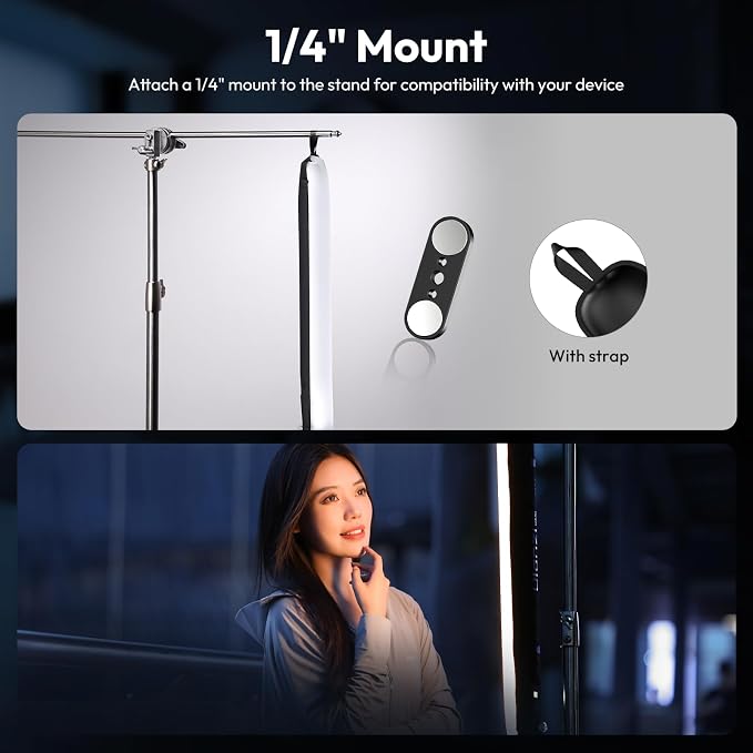 ULANZI UA20 Inflatable Tube Light, 20W Bi-Color Magnetic LED Air Tube Video