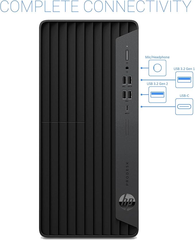 HP ProDesk 600 Desktop Computer, i5-10400F, 16GB RAM, 1TB SSD, GT 610 | Ideal for Office Work, Web Browsing, Remote work, and Everyday Multitasking; WiFi Adapter, Compact Design with Win 11 Pro