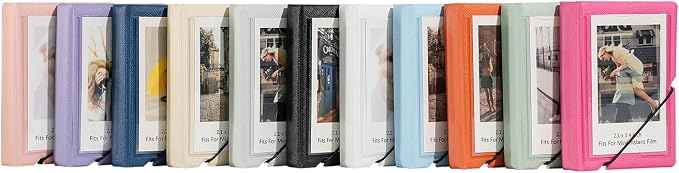Mini Photo Album Holds 28 Pockets 2x3 Inch Pictures Fits