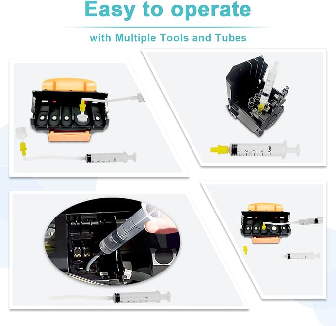 Printhead Cleaning Kit for Epson, 250mL Printer Cleaning Kit for Inkjet Printer