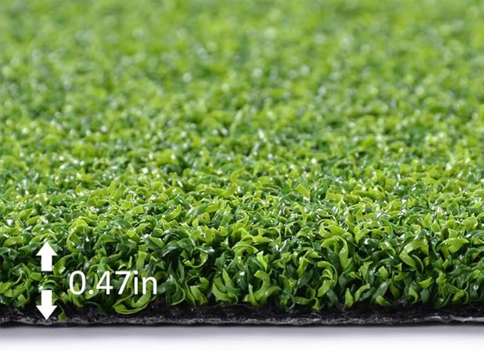 Golf Mat (0.47" Custom Size) Multi-use Artificial Grass Carpet Indoor/Outdoor Rug, Golf Hitting Practice Mat in Home, Backyard
