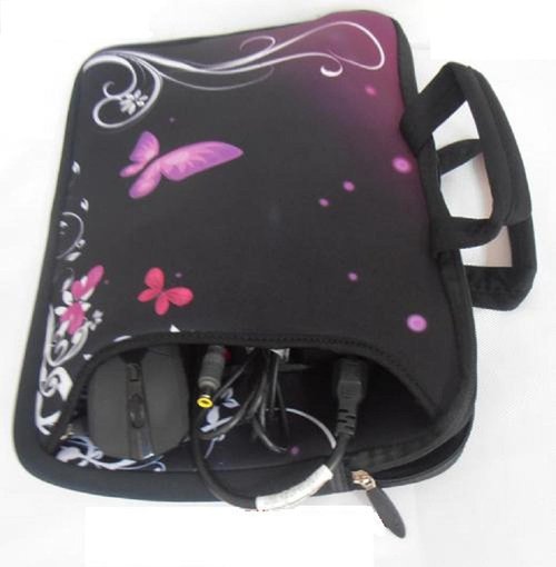 Icolor Laptop Shoulder Bag - Neoprene Messenger Briefcase for 14" to 15.6" Laptops | Adjustable Strap Included