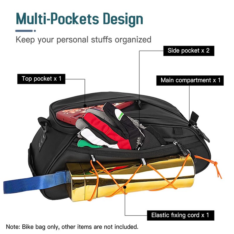YIWENG Bicycle bag, 3-in-1 Bike Rack Bag Trunk Bag Waterproof Bicycle Rear Seat Bag Cooler Bag with 2 Side Hanging Bags Cycling Cargo Luggage Bag Pannier Shoulder Bag