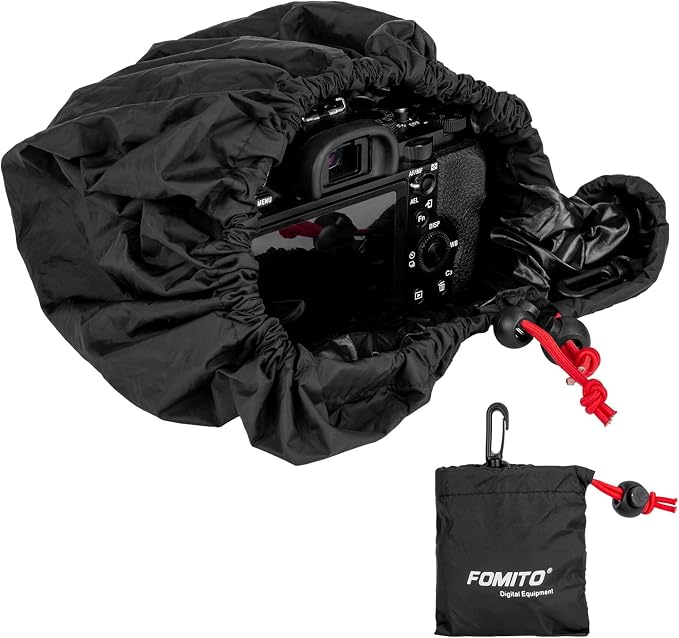 FOMITO Camera Rain Cover Coat Storage Bag Protector Rainproof Waterproof