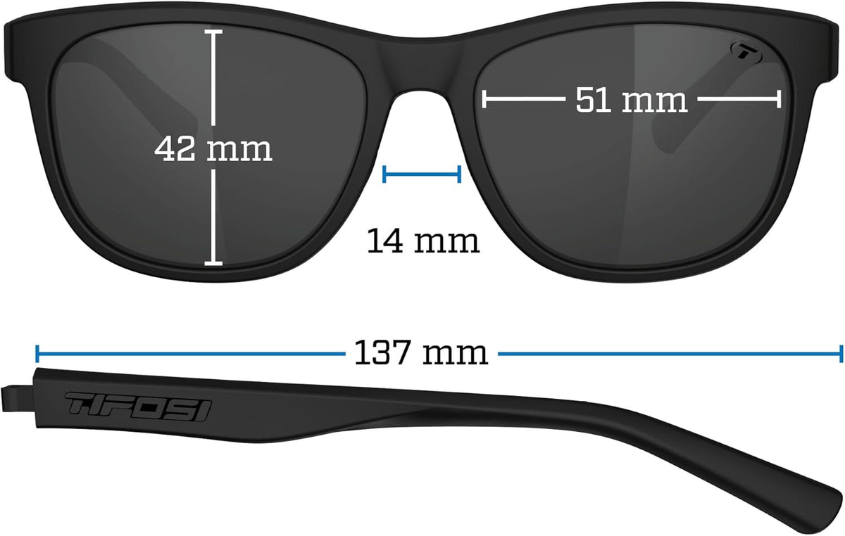 Tifosi Swank Sport Sunglasses - Tangle-Free Design for Cycling, Golf, Hiking & Running | Stylish & Versatile