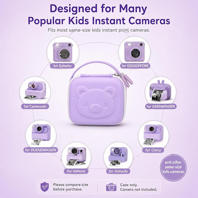 PAIYULE Kids Instant Print Camera Case